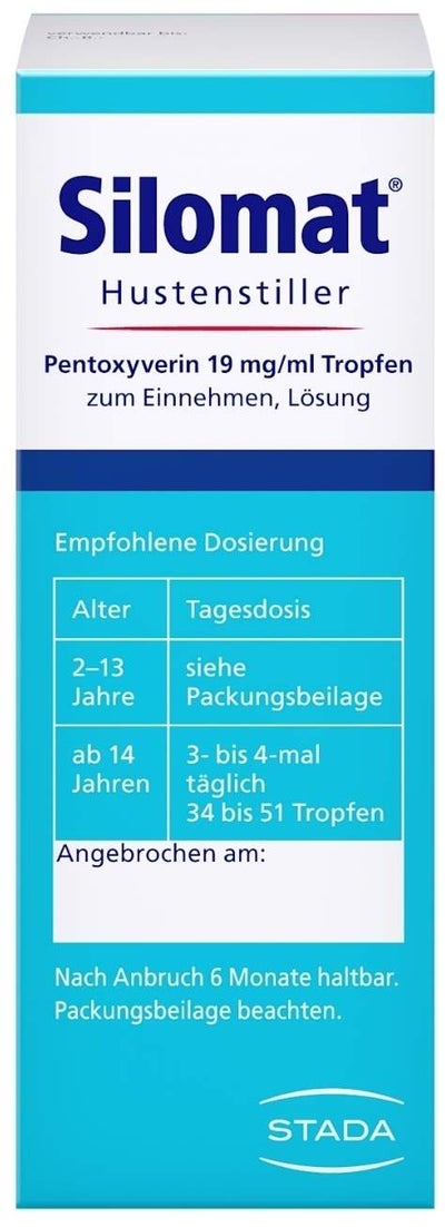 Silomat Hustenstiller Pentoxyverin 19 mg je ml 30 ml Tropfen
