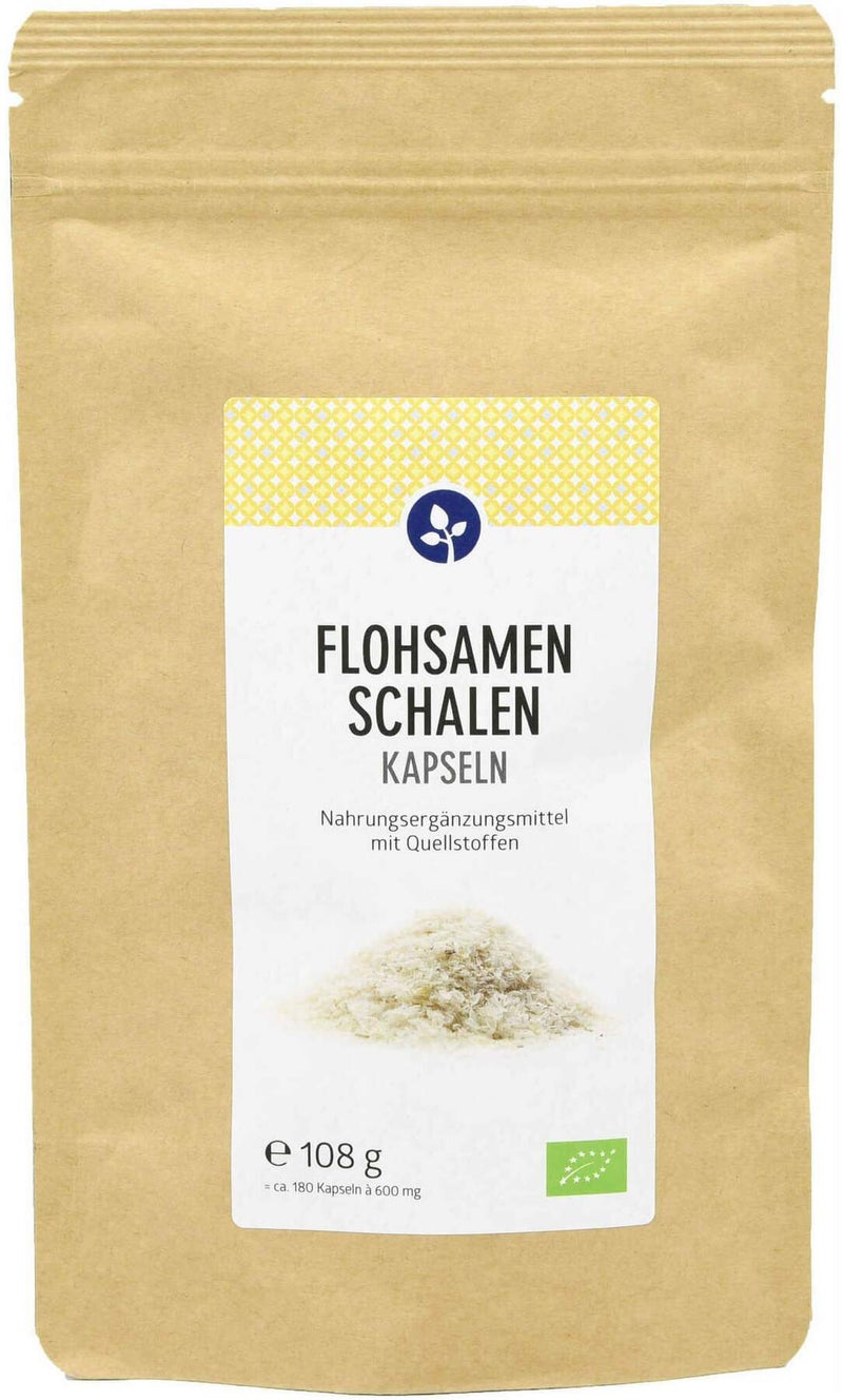 Flohsamenschalen 500 mg Bio 180 Kapseln