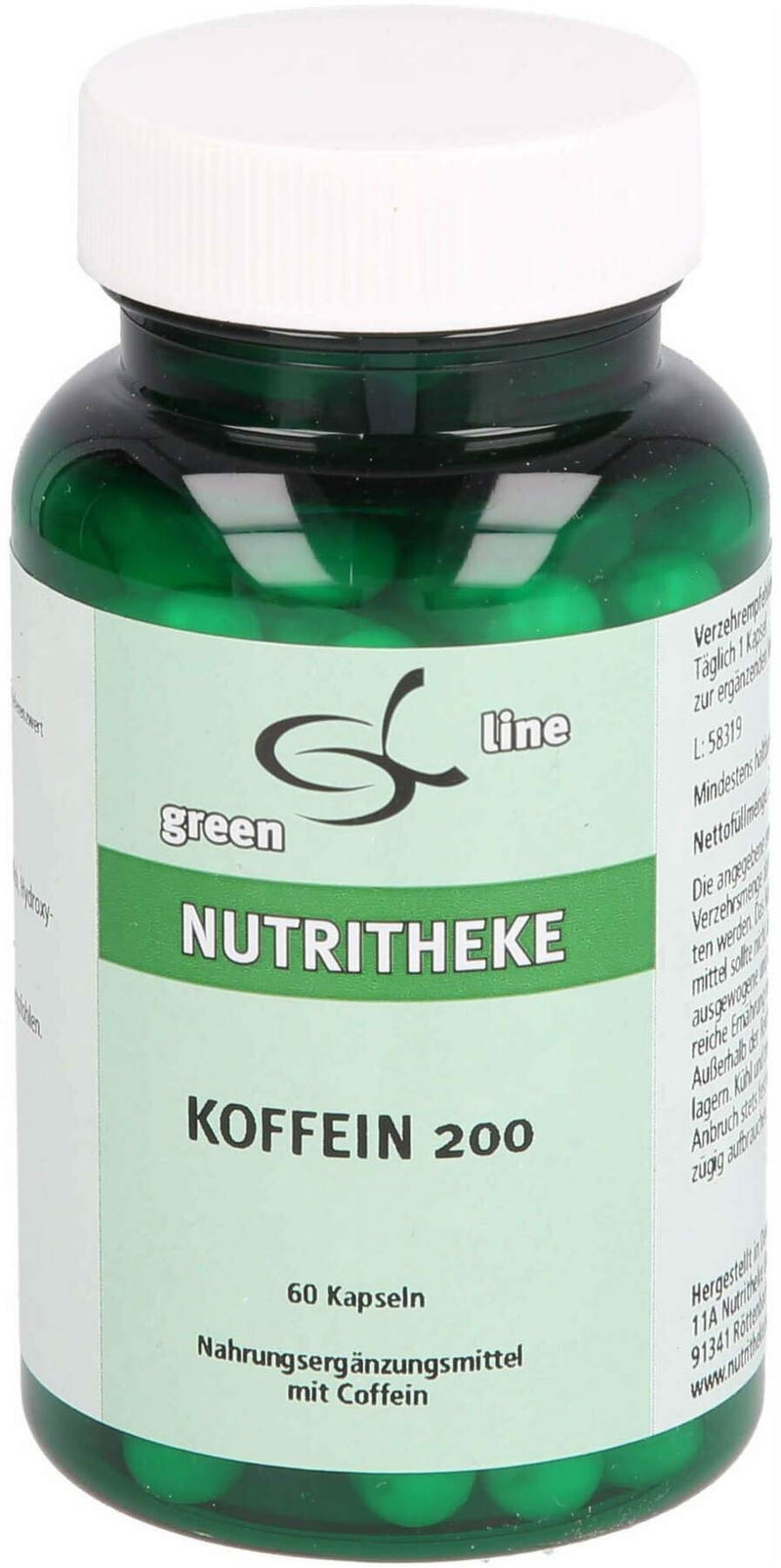 Koffein 200 Kapseln  60 Stück