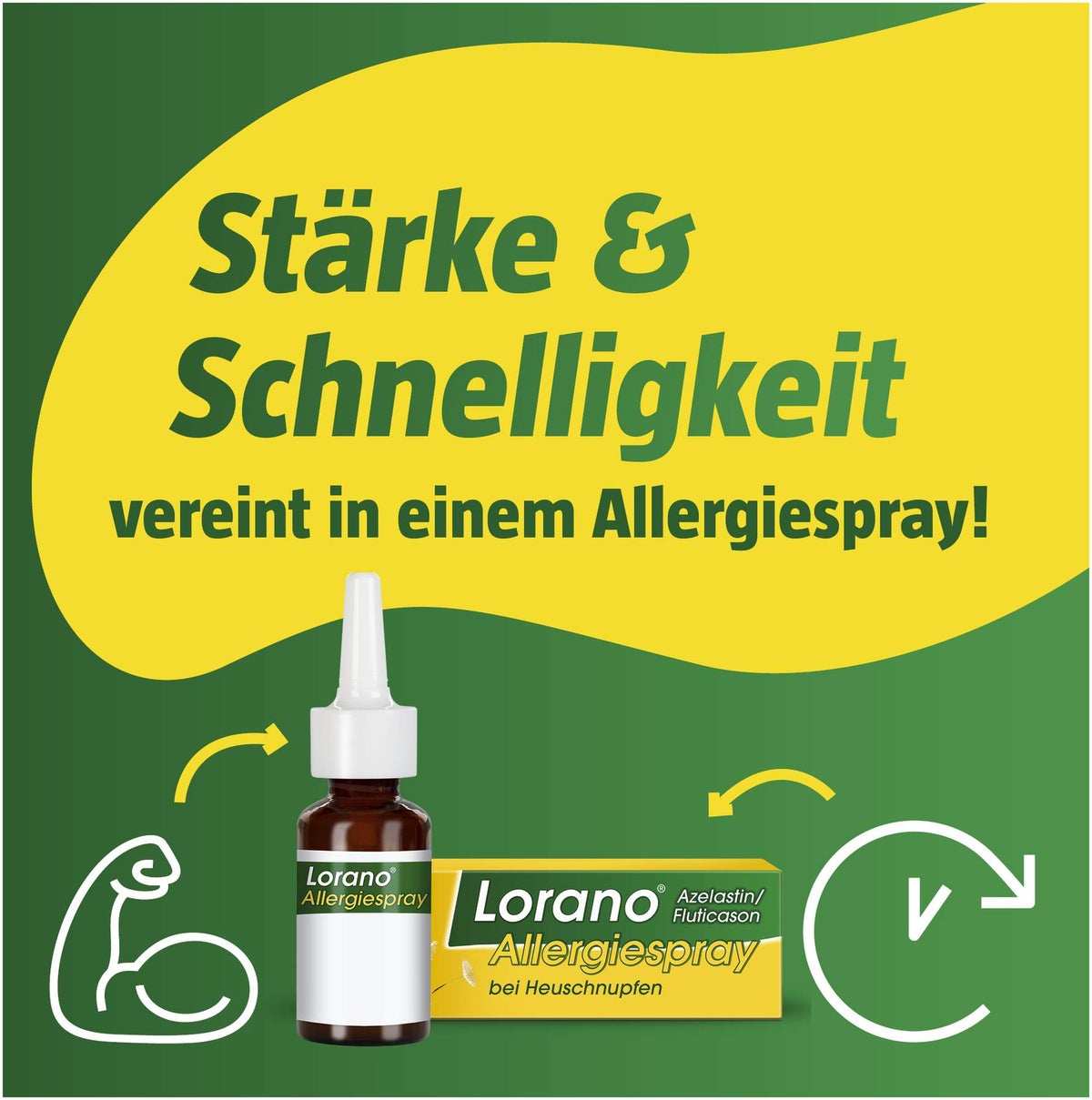 Lorano Azelastin-Fluticason Allergiespray bei Heuschnupfen 23 g