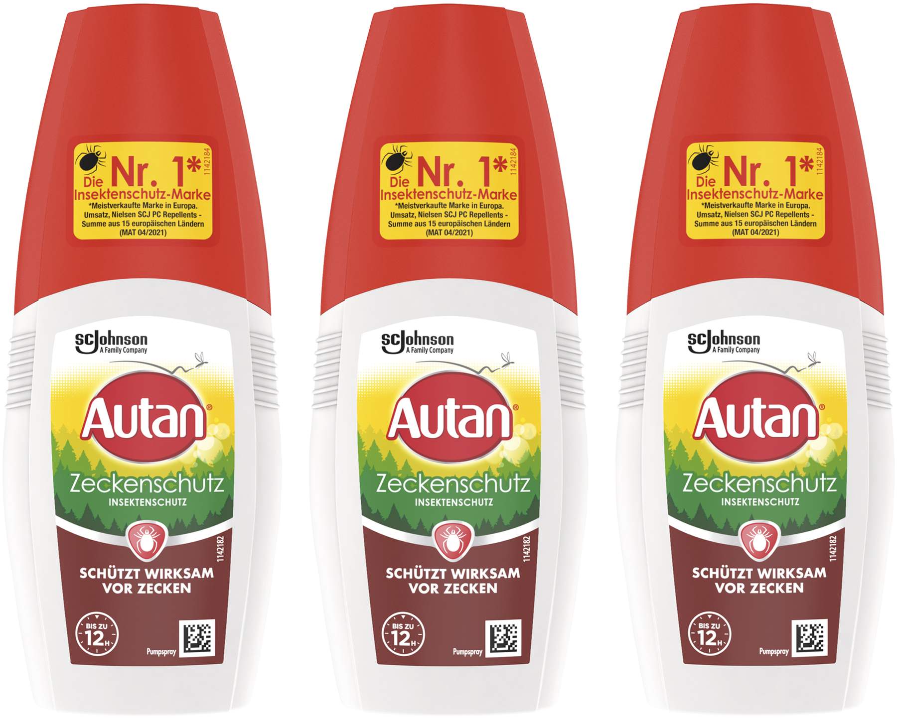 Autan Zeckenschutz 3 x 100 ml Pumpspray