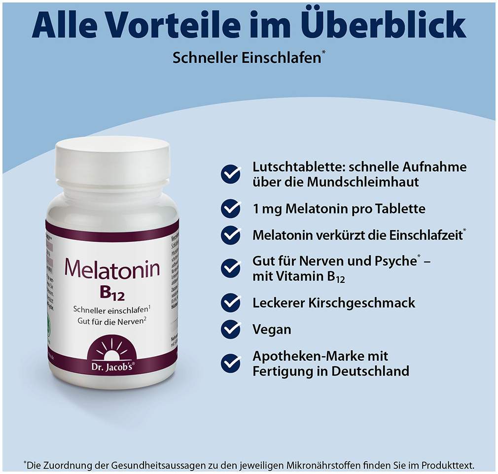 Melatonin B12 Dr.Jacob s 60 Tabletten