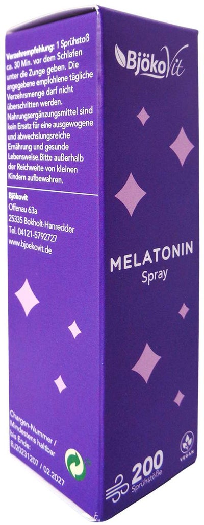 Melatonin 1 mg Spray Ohne Alkohol