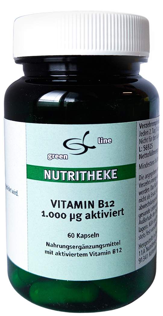 Vitamin B12 1.000 µg Aktiviert 60 Kapseln