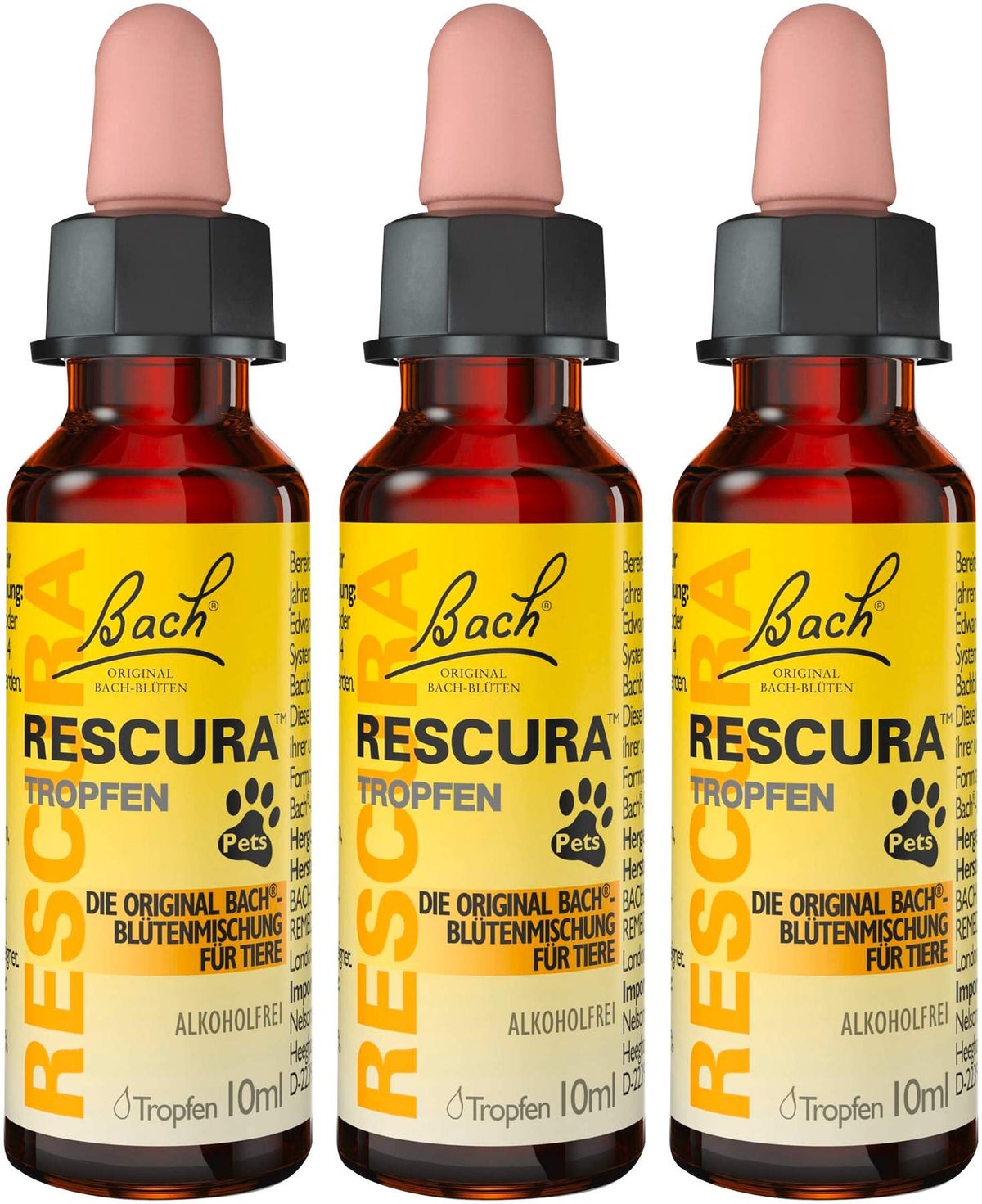 Bach Original Rescura Pets 3 x 10 ml Tropfen