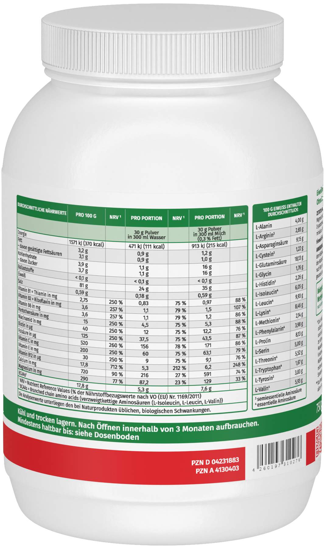 Megamax Eiweiß 100 750 G Pulver