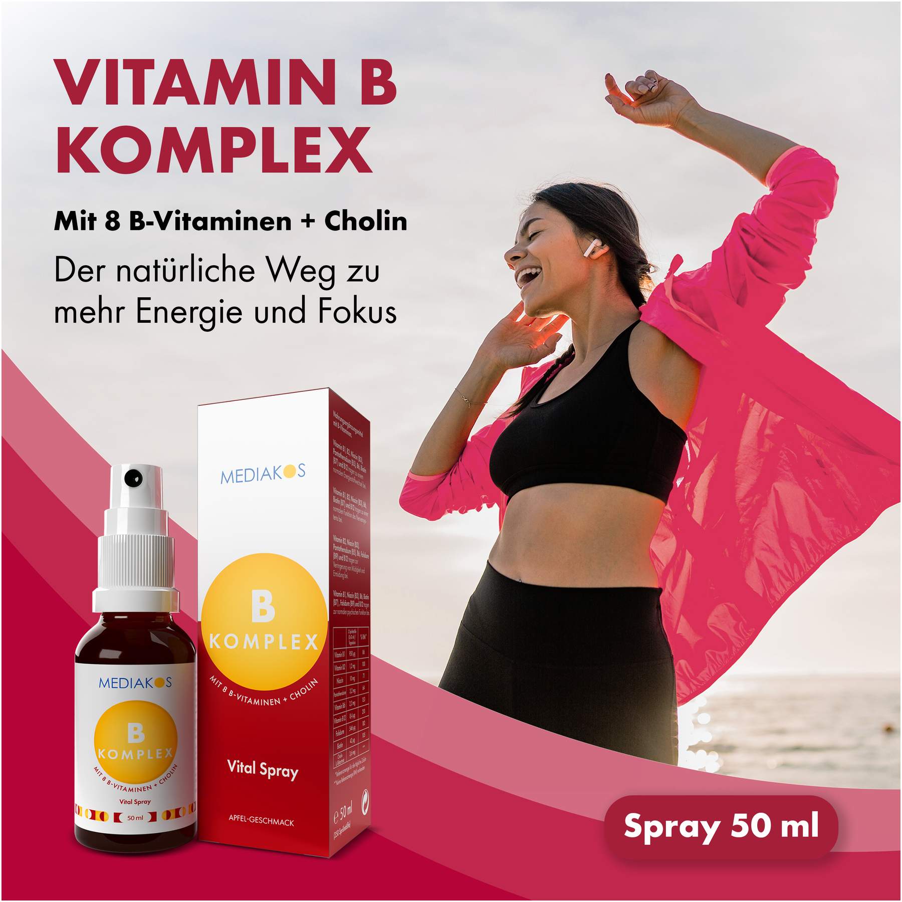 Vitamin B Komplex Mediakos Vital Spray 50 ml
