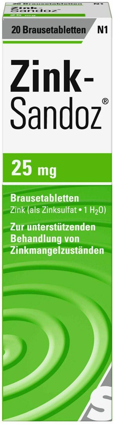 Zink Sandoz  20 Brausetabletten