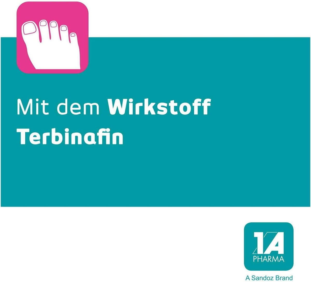 Terbinafin 1A Pharma Nagellack gegen Nagelpilz 6,6 ml