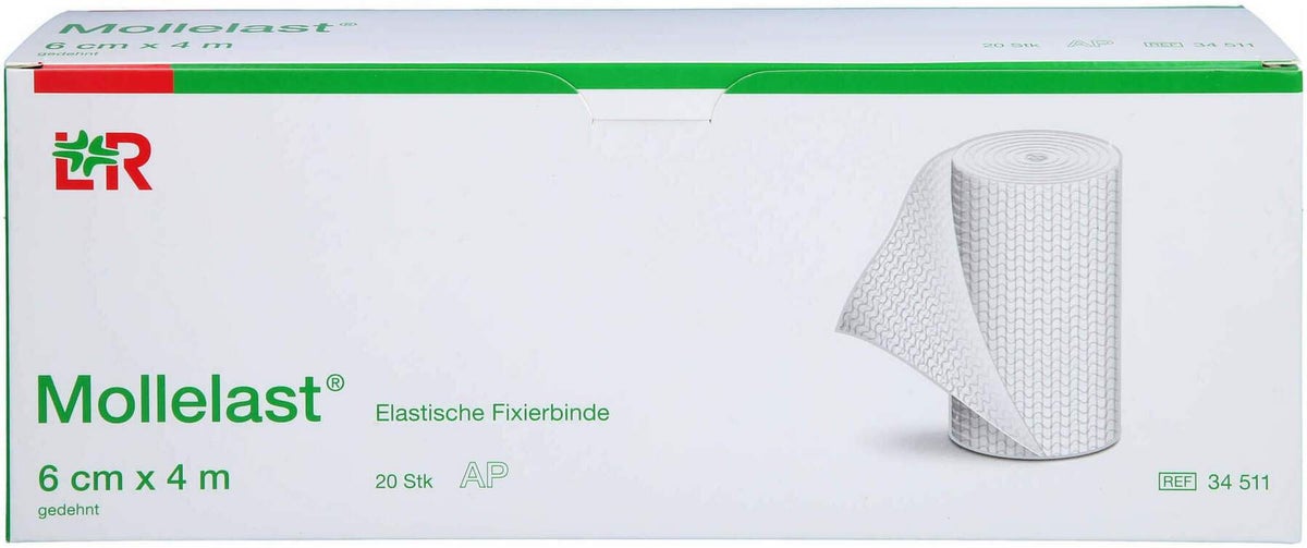 Mollelast Binden 6 cm X 4 M Weiß 20  Stk