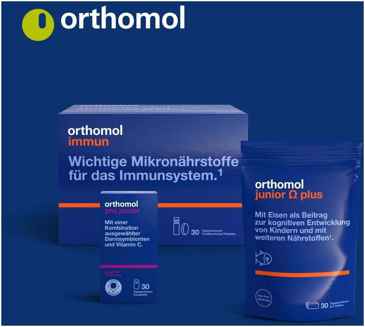 Orthomol Junior C Plus Granulat Himbeer-Limette 7 Stück
