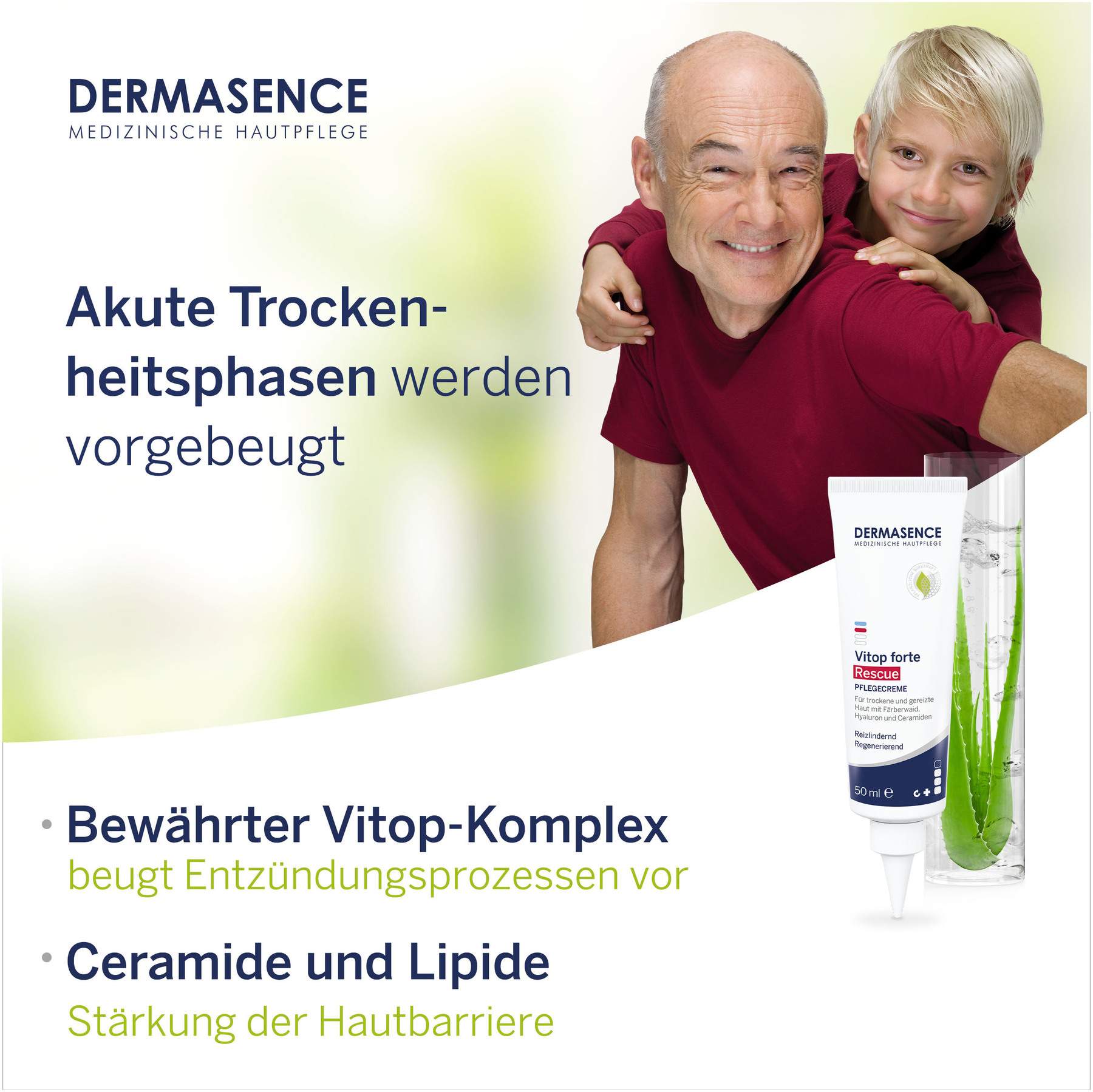 Dermasence Vitop Forte Rescue Pflegecreme 50 ml