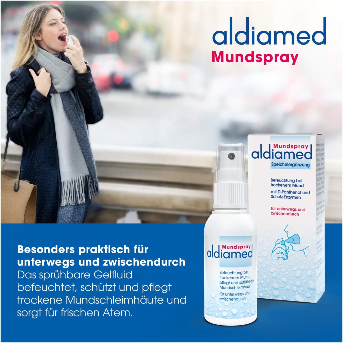 Aldiamed Mundspray zur Speichelergänzung 50 ml