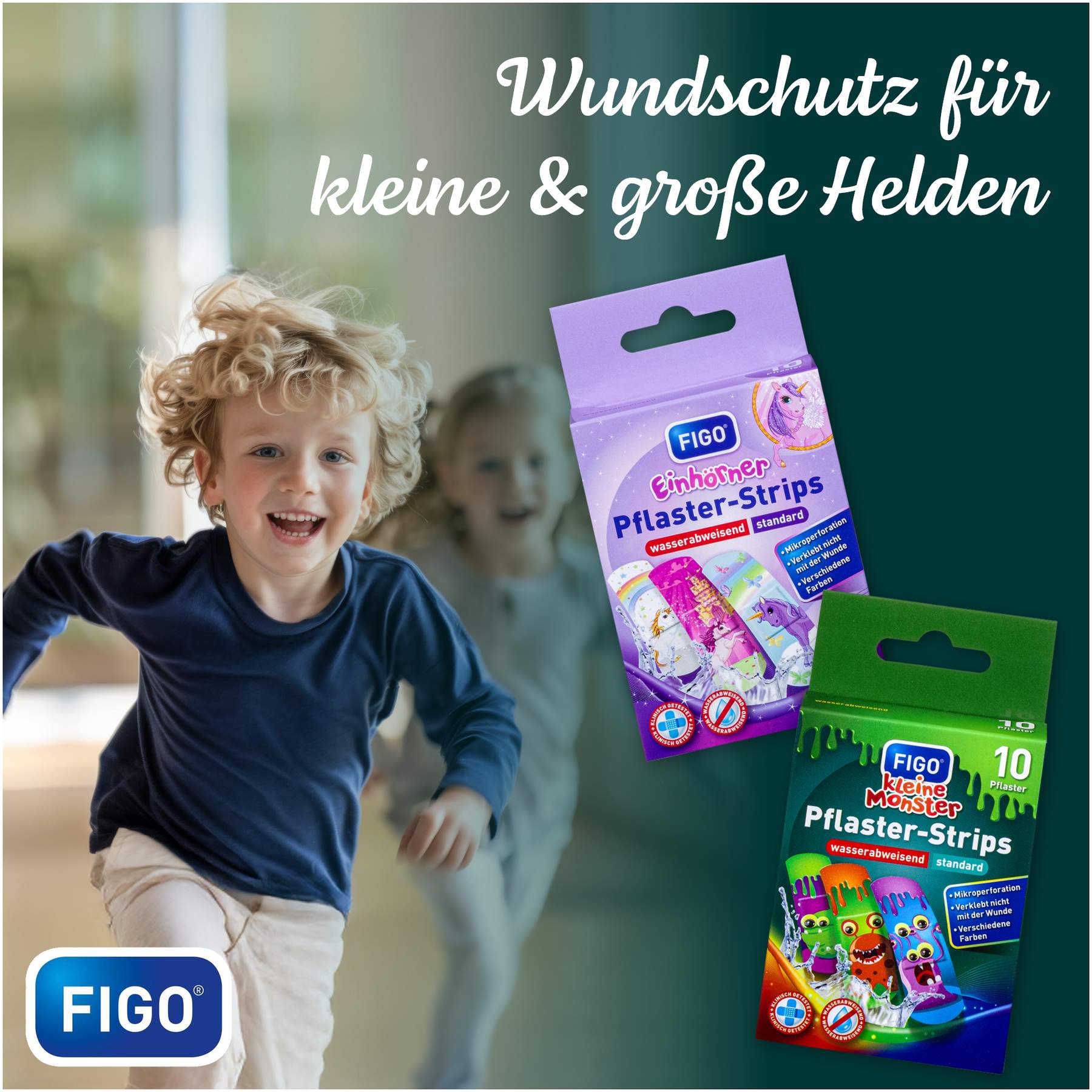 Figo Kinderpflaster Kleine Monster 10 Stück