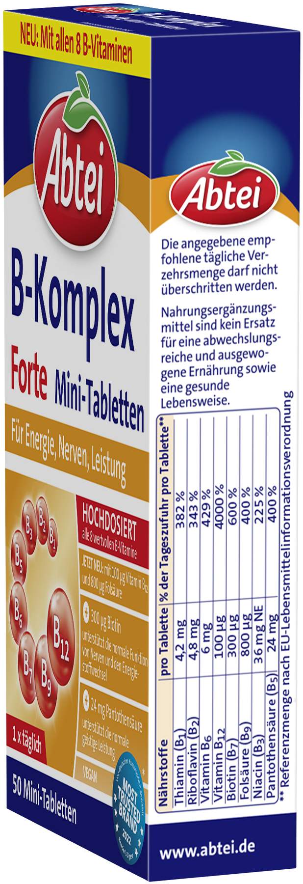 Abtei Vitamin B Komplex forte 50 Tabletten