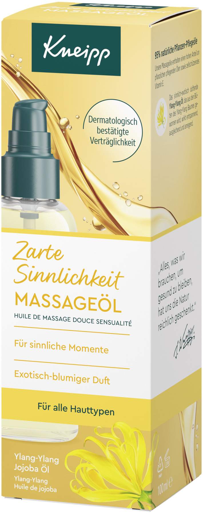 Kneipp Massageöl Zarte Sinnlichkeit 100 ml