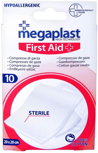 Gazekompressen 20x20 cm Steril Megaplast