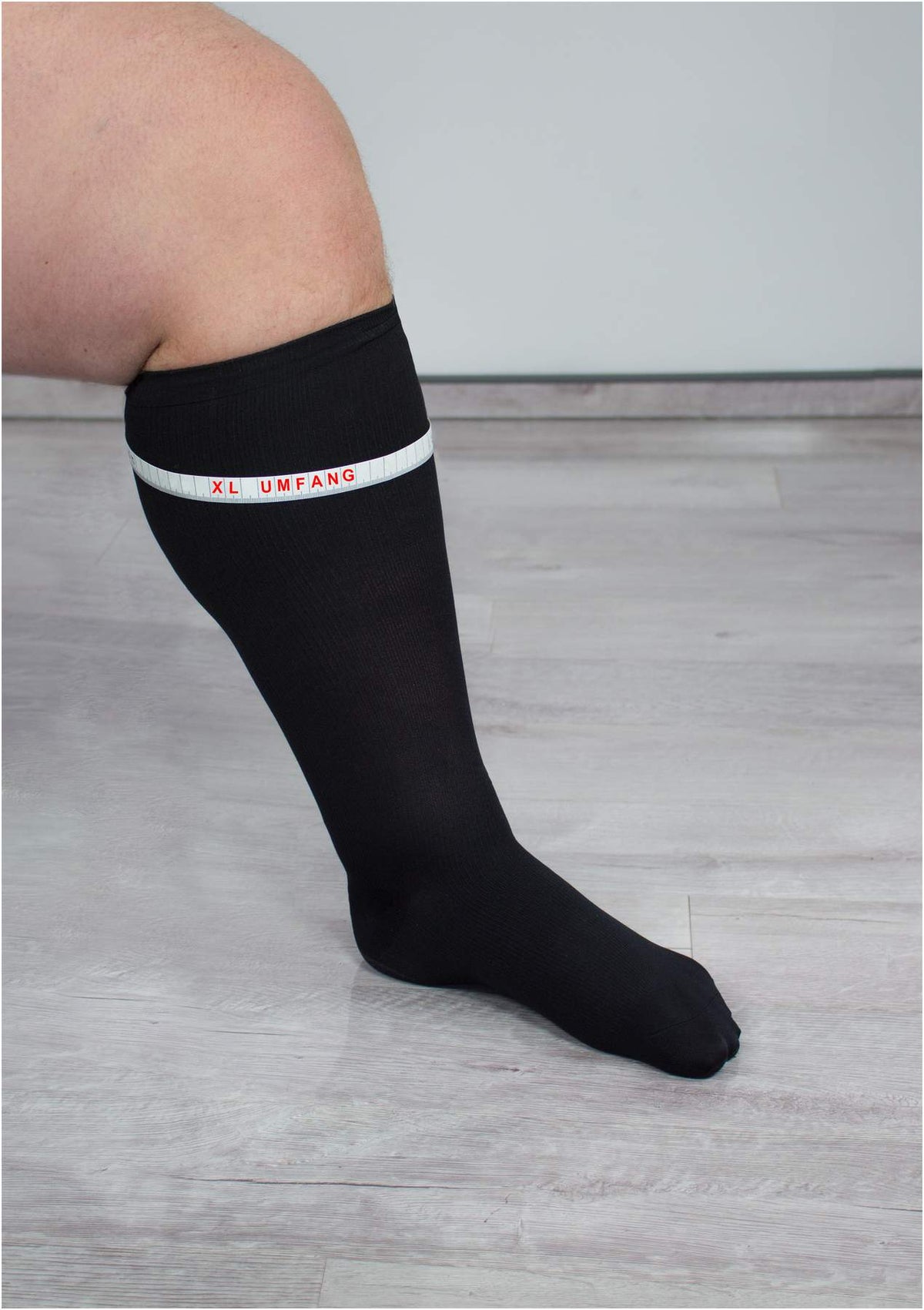 Reisestützstrümpfe XXL Gr. 42-44 schwarz, Doppelpack