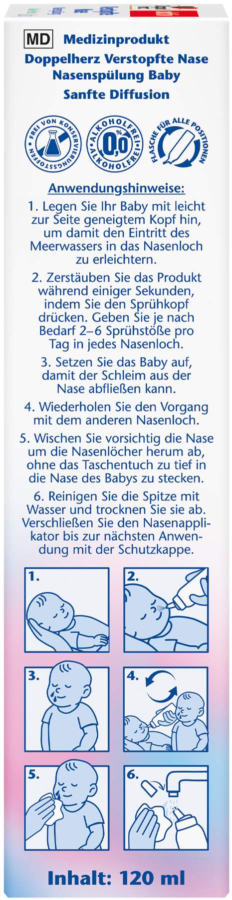 Doppelherz Verstopfte Nase Nasenspülung Baby 120 ml