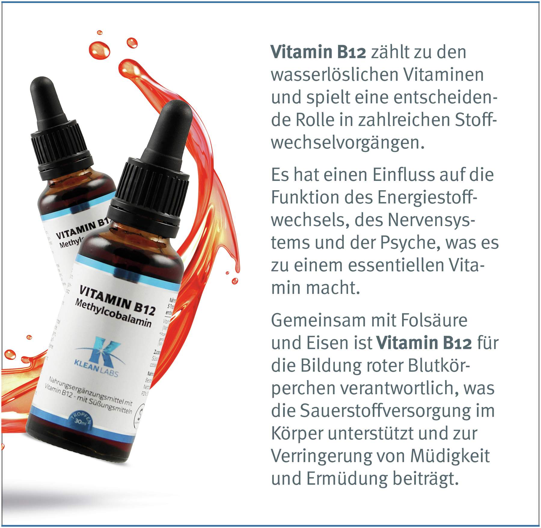 Vitamin B12 Methylcobalamin Flüssigkeit