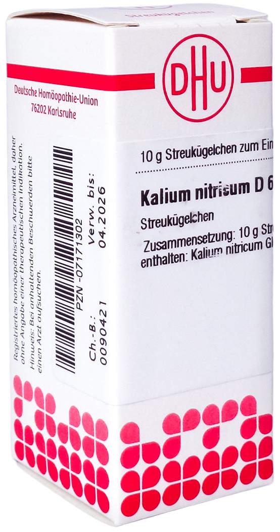 Dhu Kalium Nitricum D6 Globuli 10 G