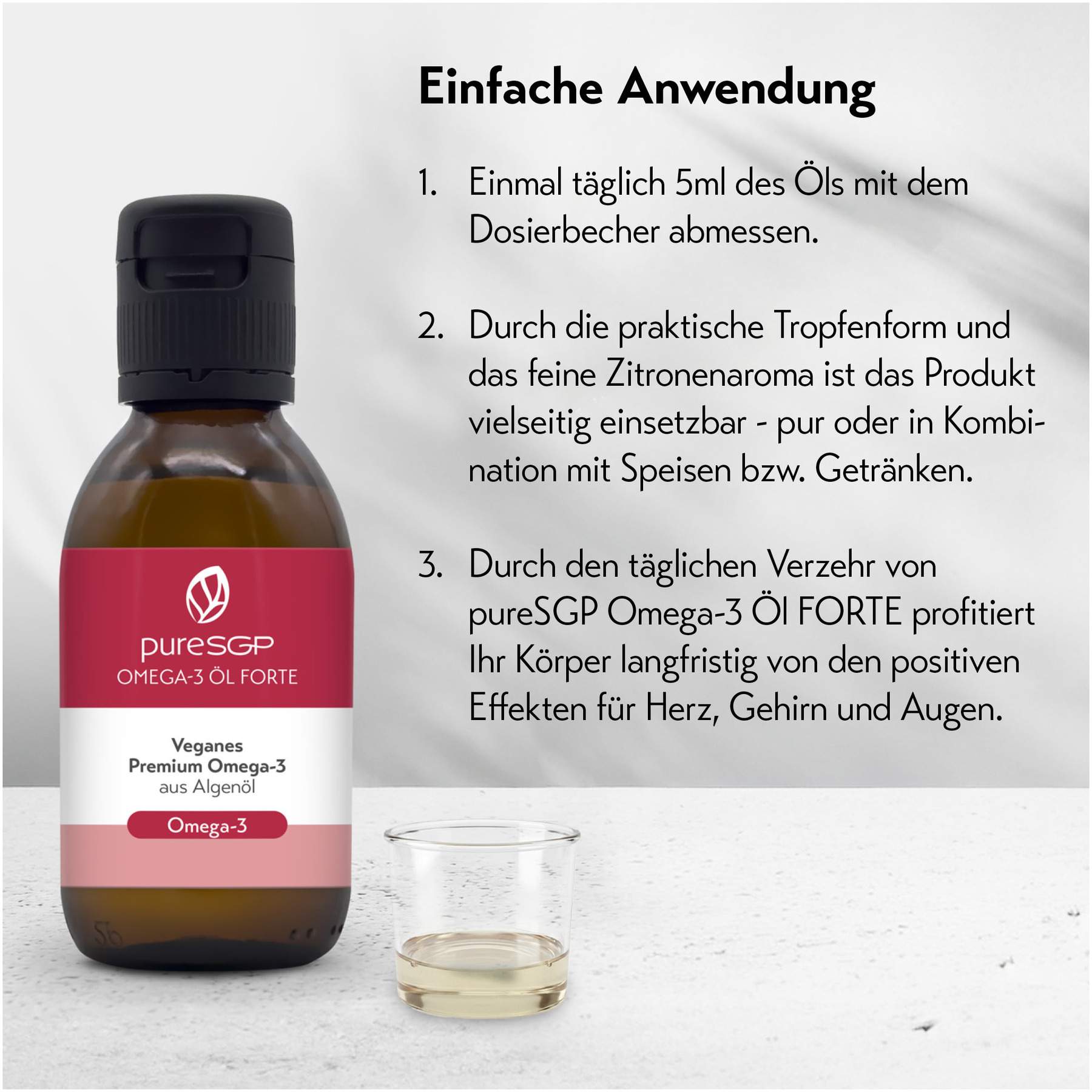 PureSGP Omega-3 Öl Forte Tropfen 150 ml