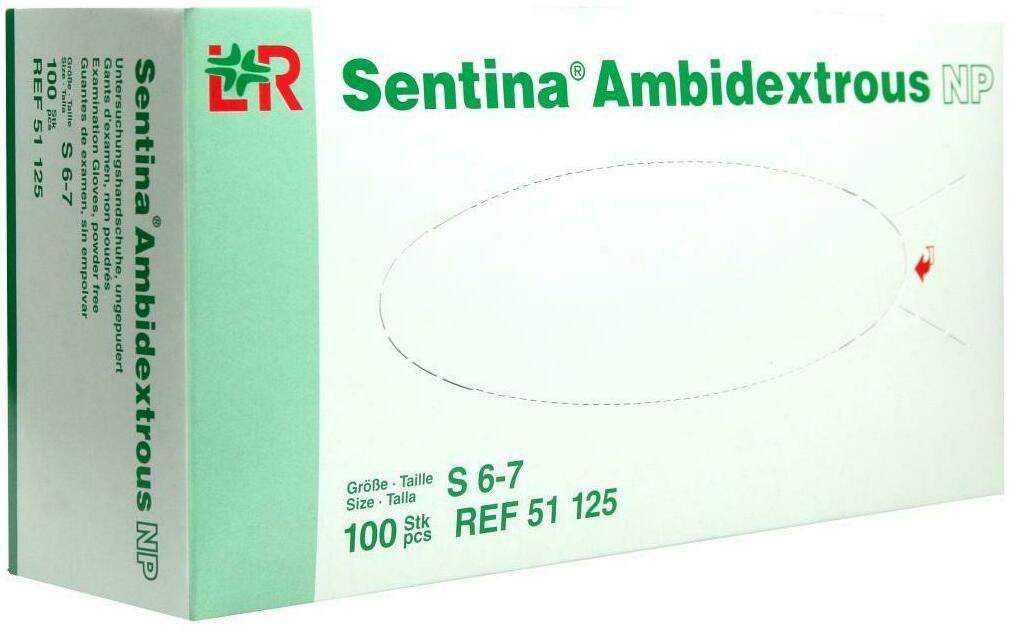 Sentina Ambidextrous Unters.Hands.Puderfr.Gr.S