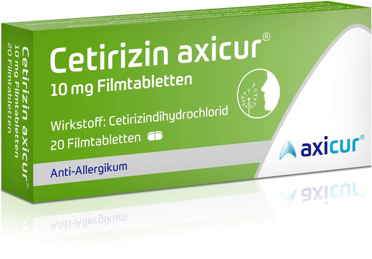Cetirizin Axicur 10 mg 20 Filmtabletten