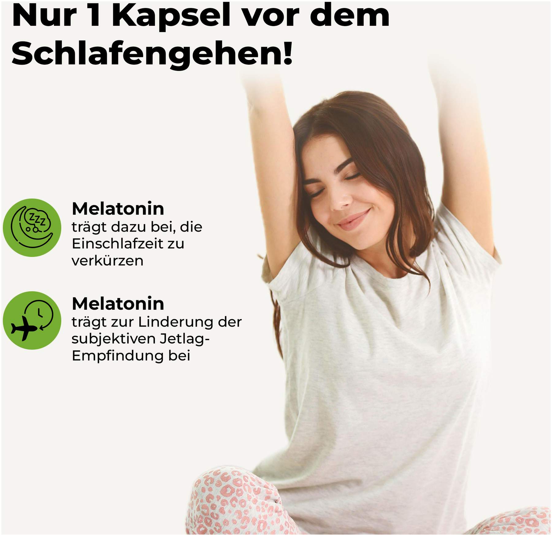 Melatonin+Passionsblume+Baldrian 120 Kapseln