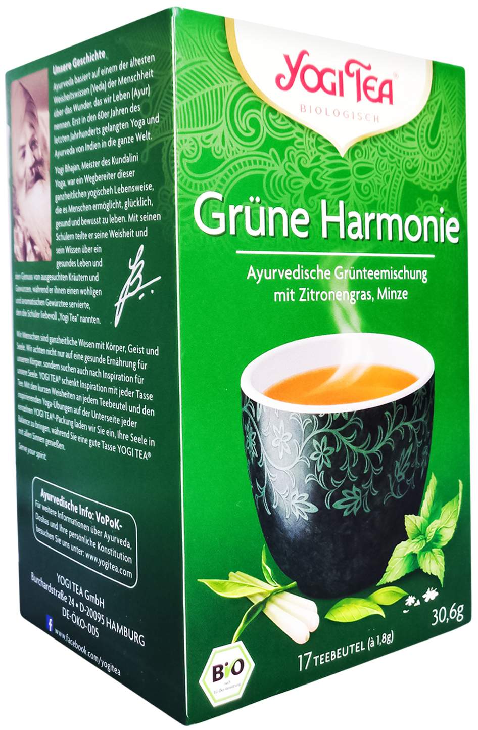 Yogi Tea Grüne Harmonie Bio 17 Filterbeutel