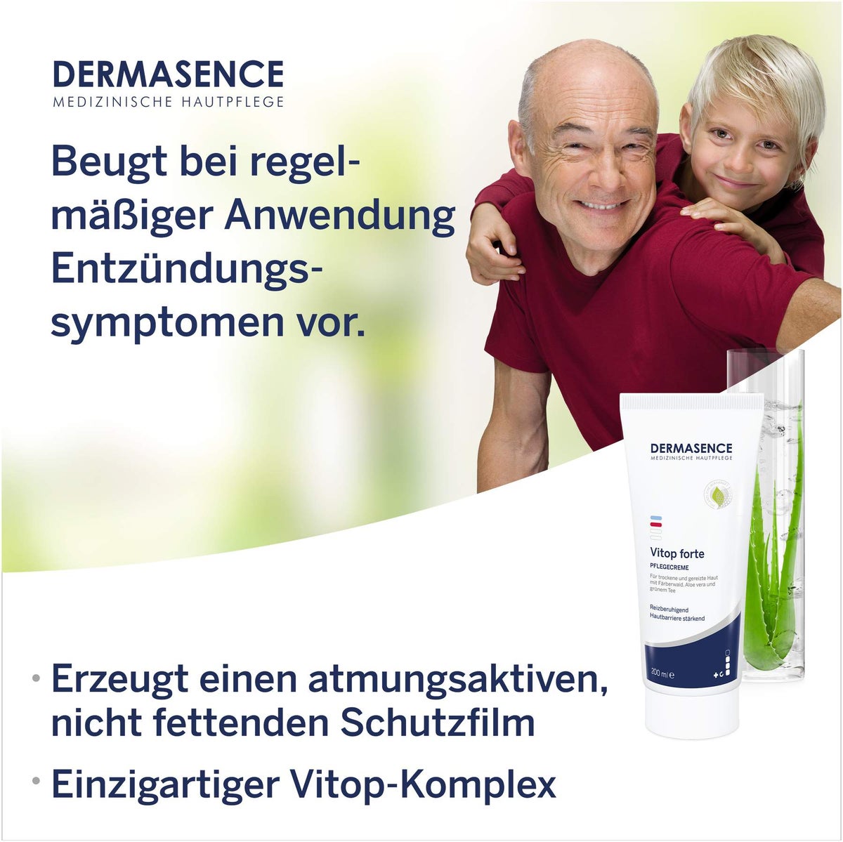 Dermasence Vitop forte Pflegecreme 200 ml