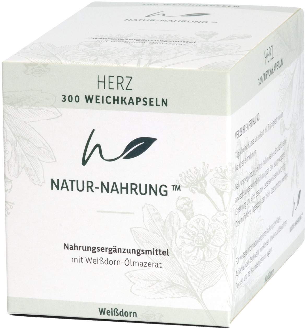 Natur-Nahrung Herz Weißdorn Weichkapseln