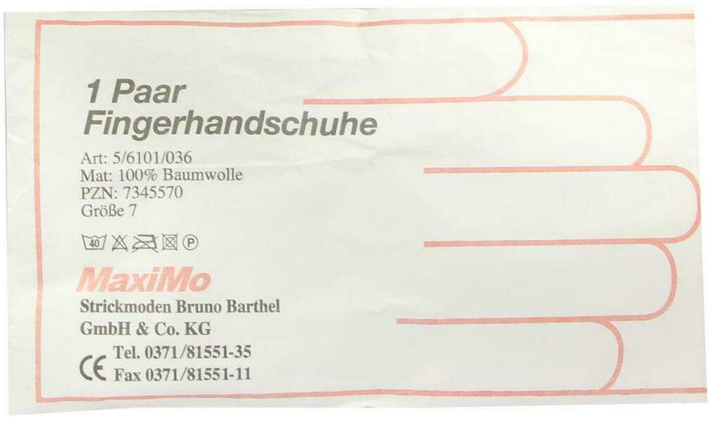 Handschuhe Baumwolle Gr. 7 Überlänge 1 Paar