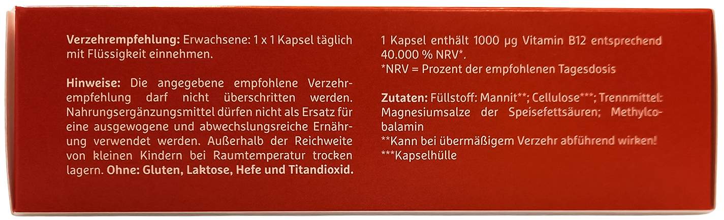 B12 Activ 1000 µg 60 Kapseln