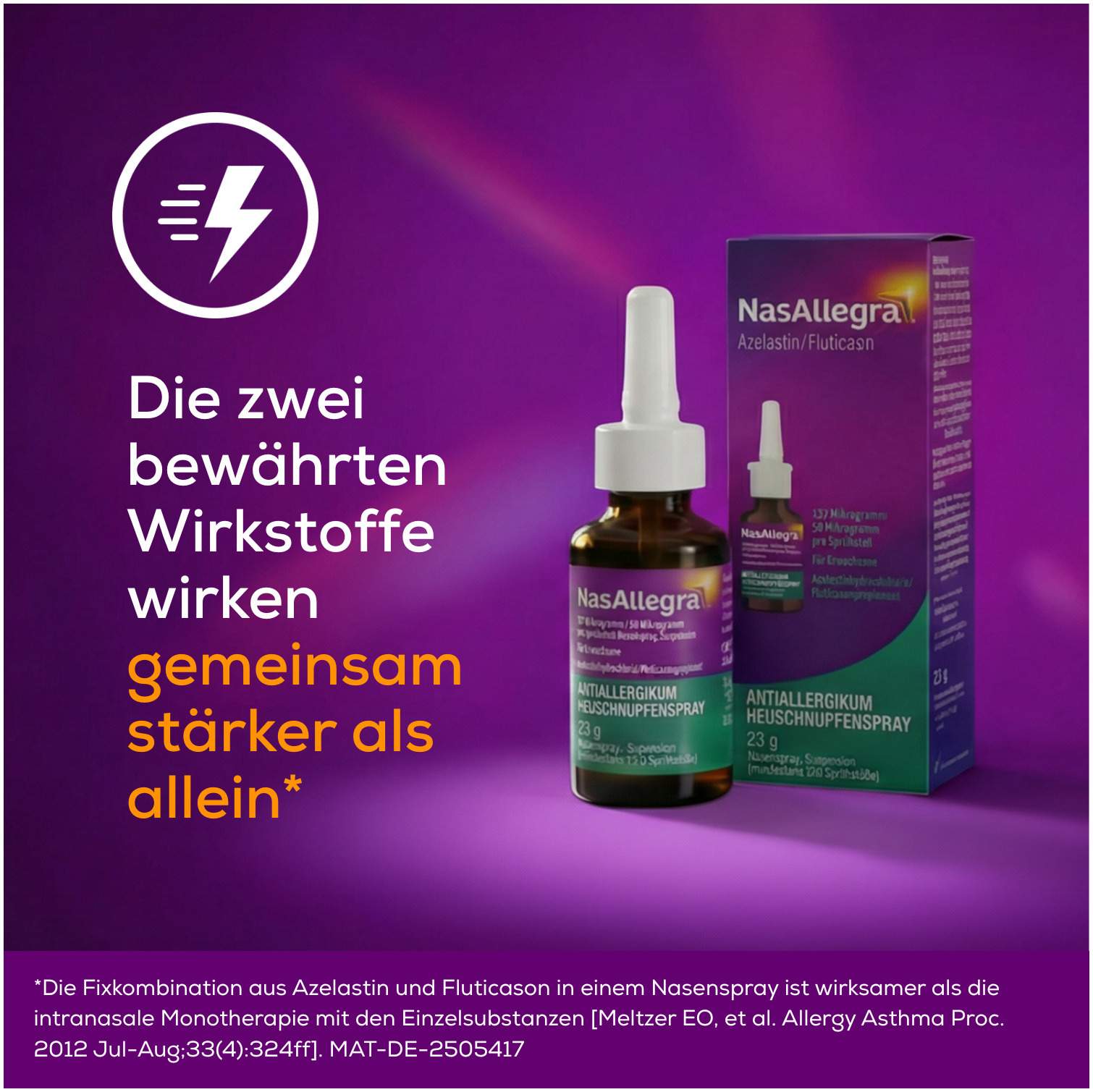 NasAllegra - Heuschnupfenspray mit Azelastin + Fluticason 23 g