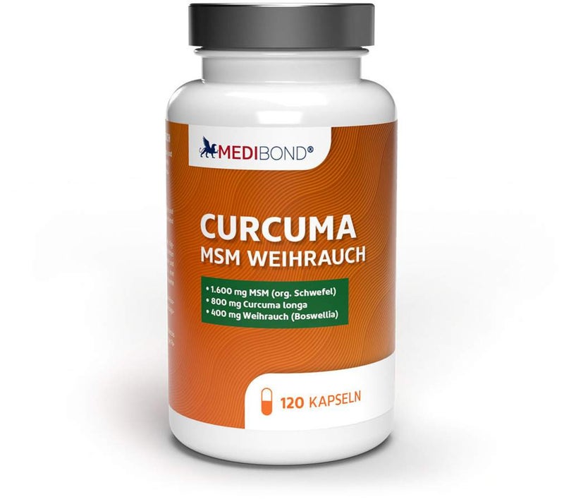 Curcuma MSM Weihrauch Medibond 120 Kapseln