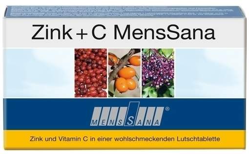 Zink + C Menssana 30 Lutschtabletten