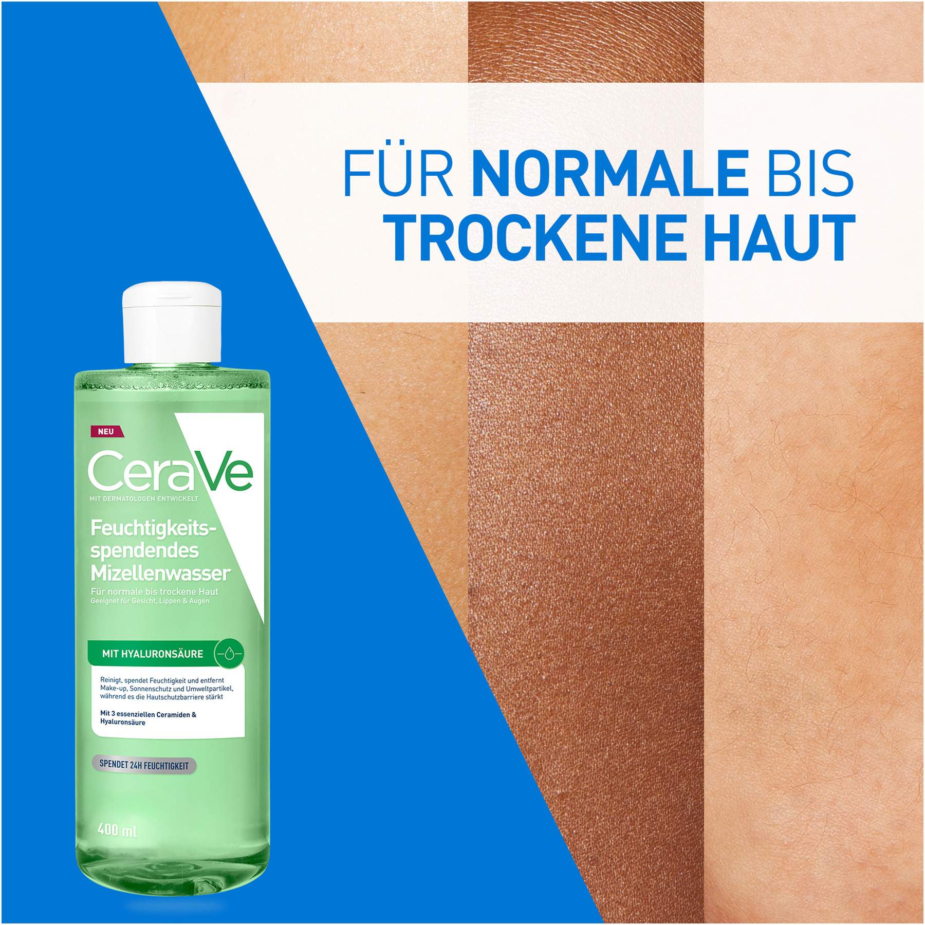 CeraVe feuchtigkeitsspendendes Mizellenwasser 400 ml
