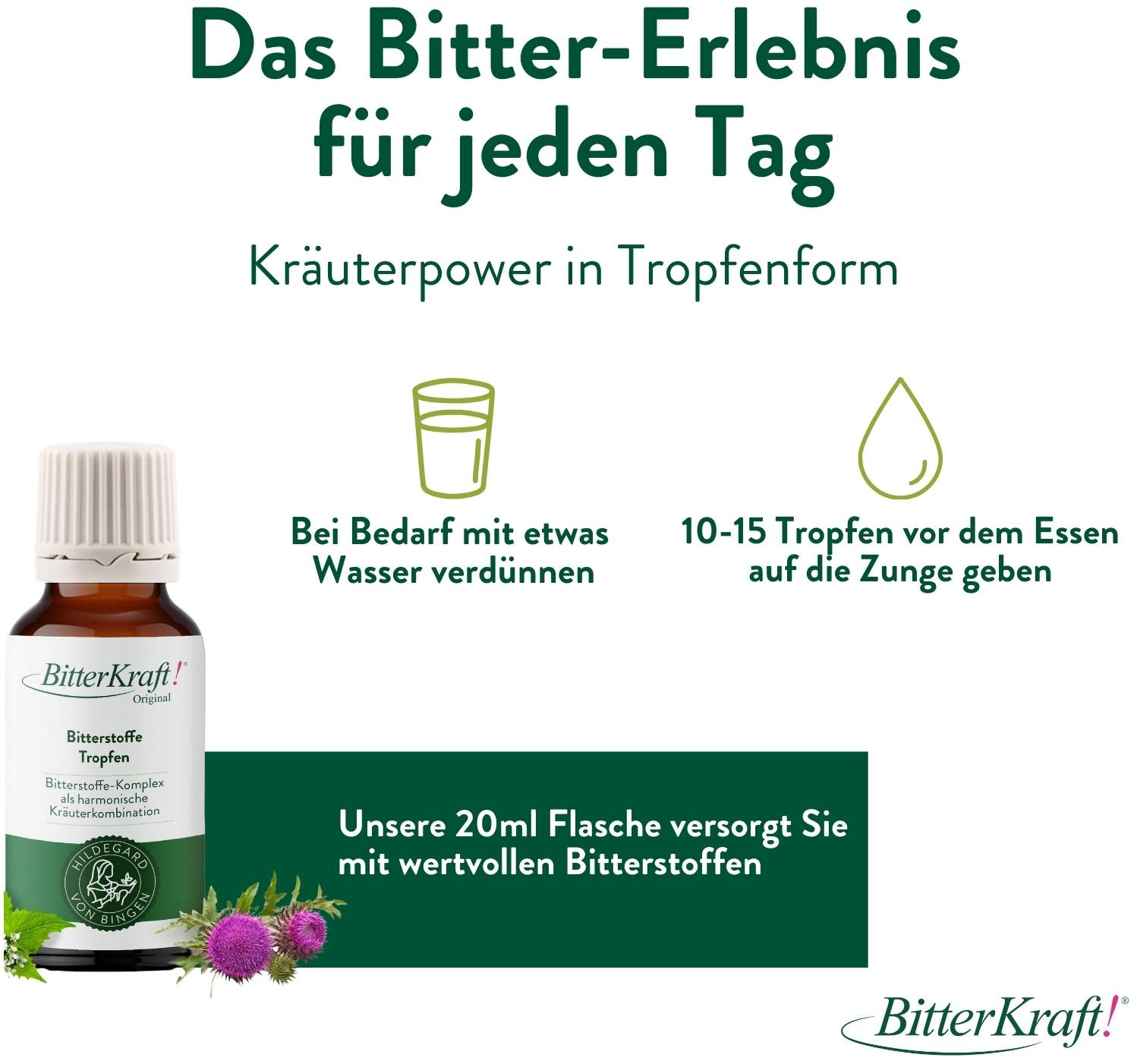 Bitterkraft Original Bitterstoffe Tropfen 20 ml