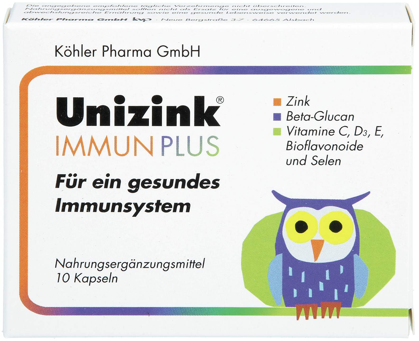 Unizink Immun Plus 10 Kapseln