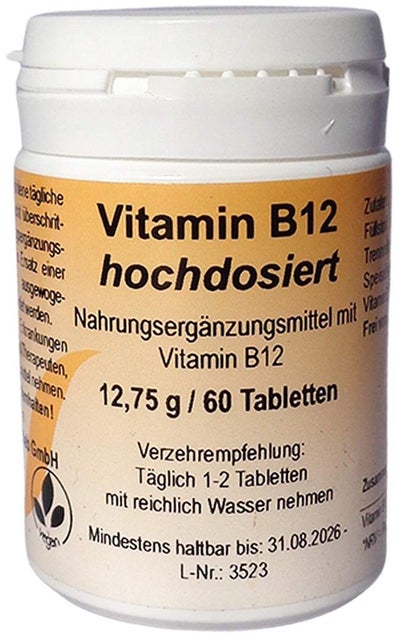 Vitamin B12 Hochdosiert Tabletten  60 Stück