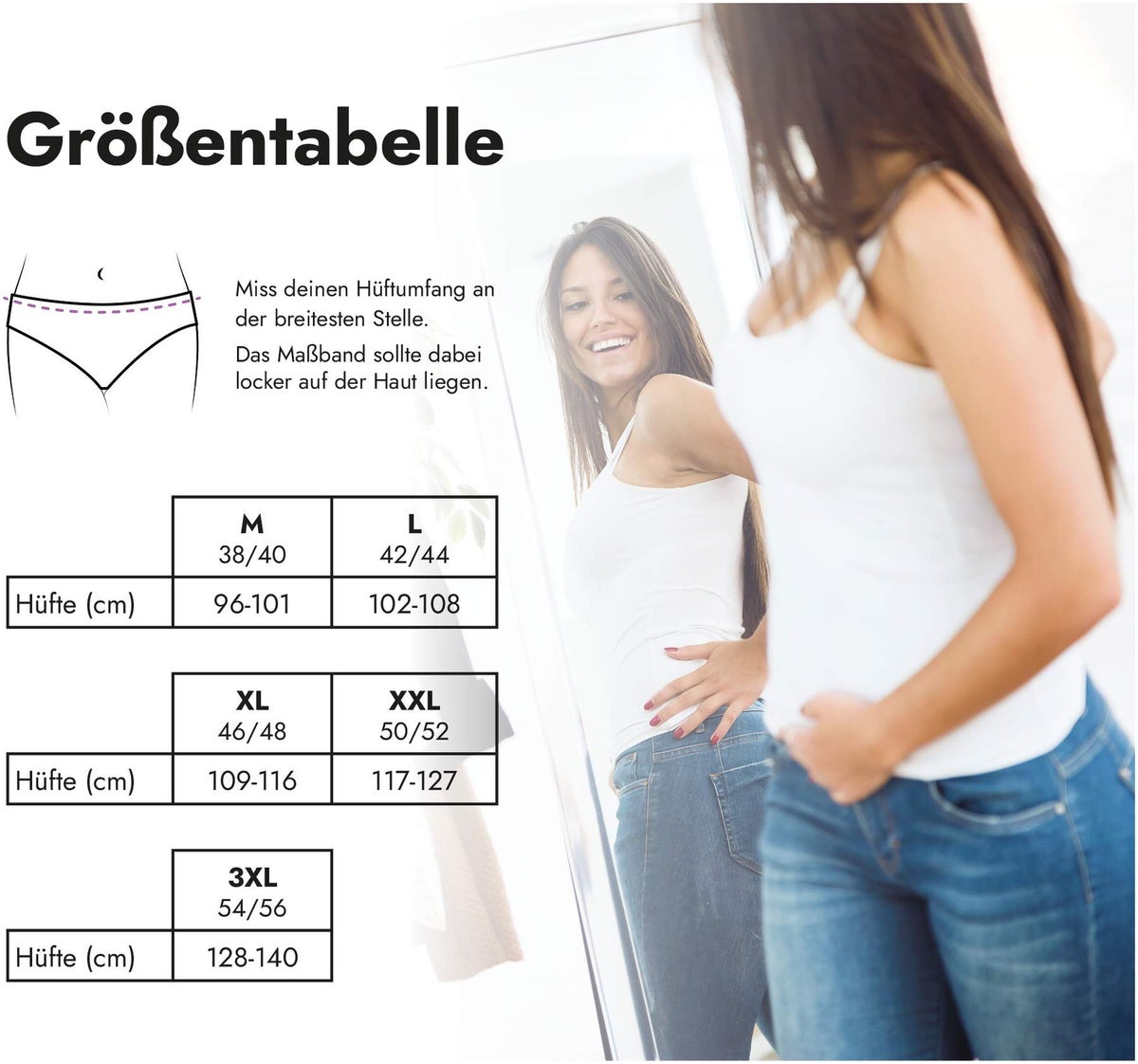 Perioden Slip Größe 46-48 (XL)