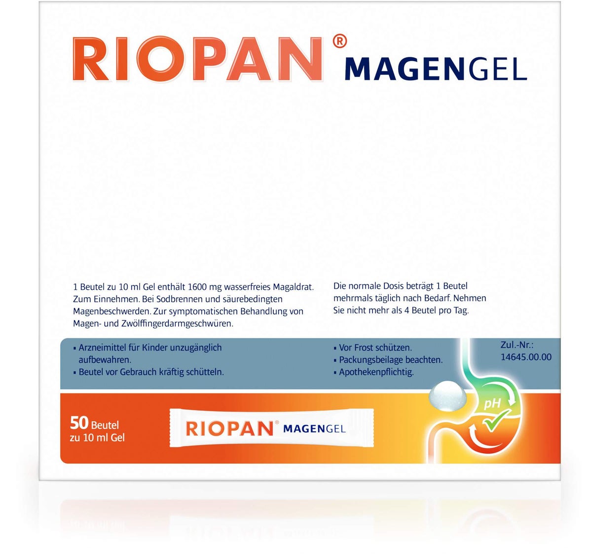 Riopan Magen Gel Stick - Pack 50 x 10 ml
