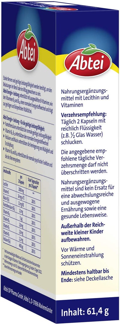 Abtei Energie+leistung 40 Kapseln