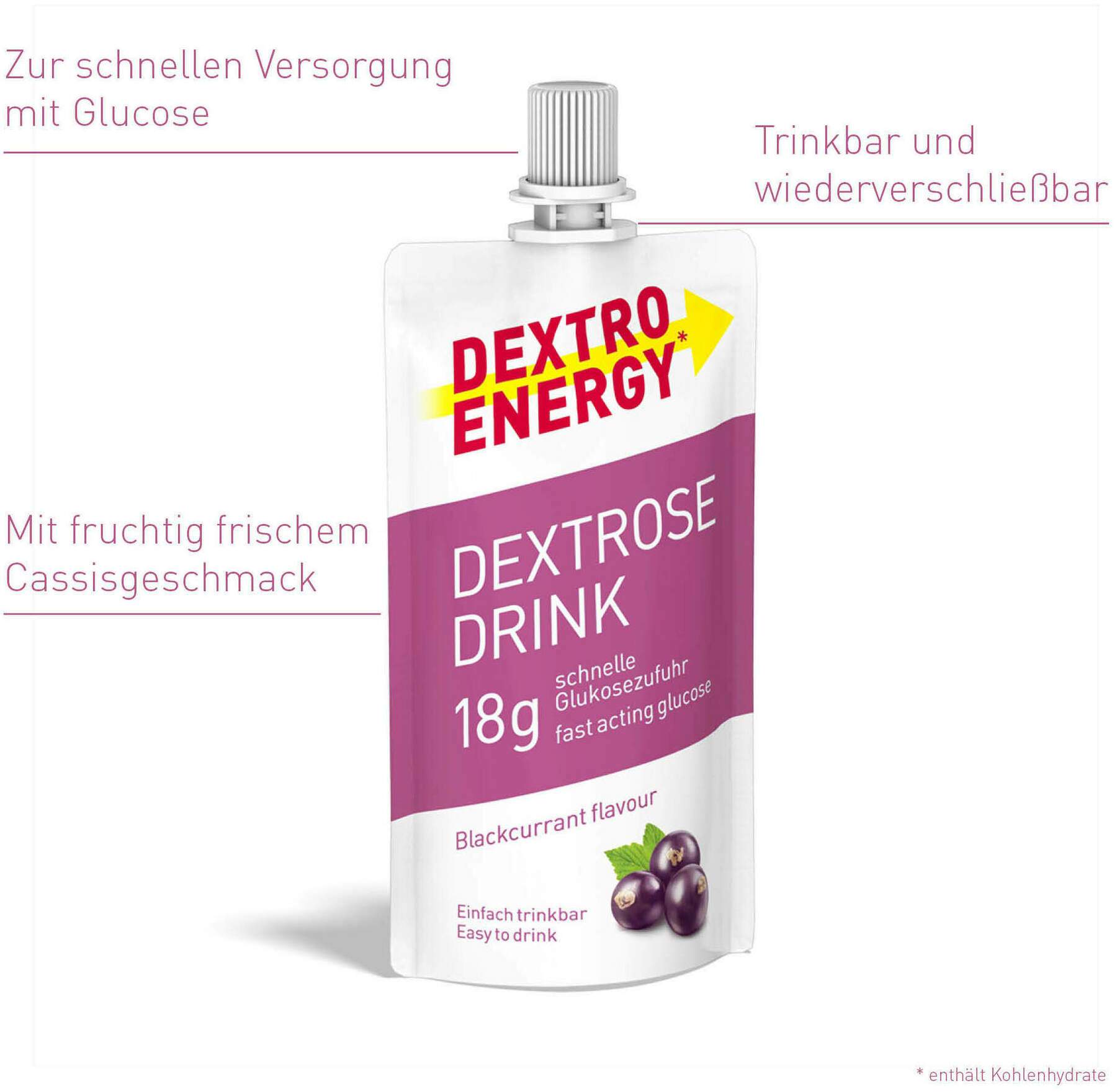 Dextro Energy Dextrose Drink Blackcurrant 50 ml