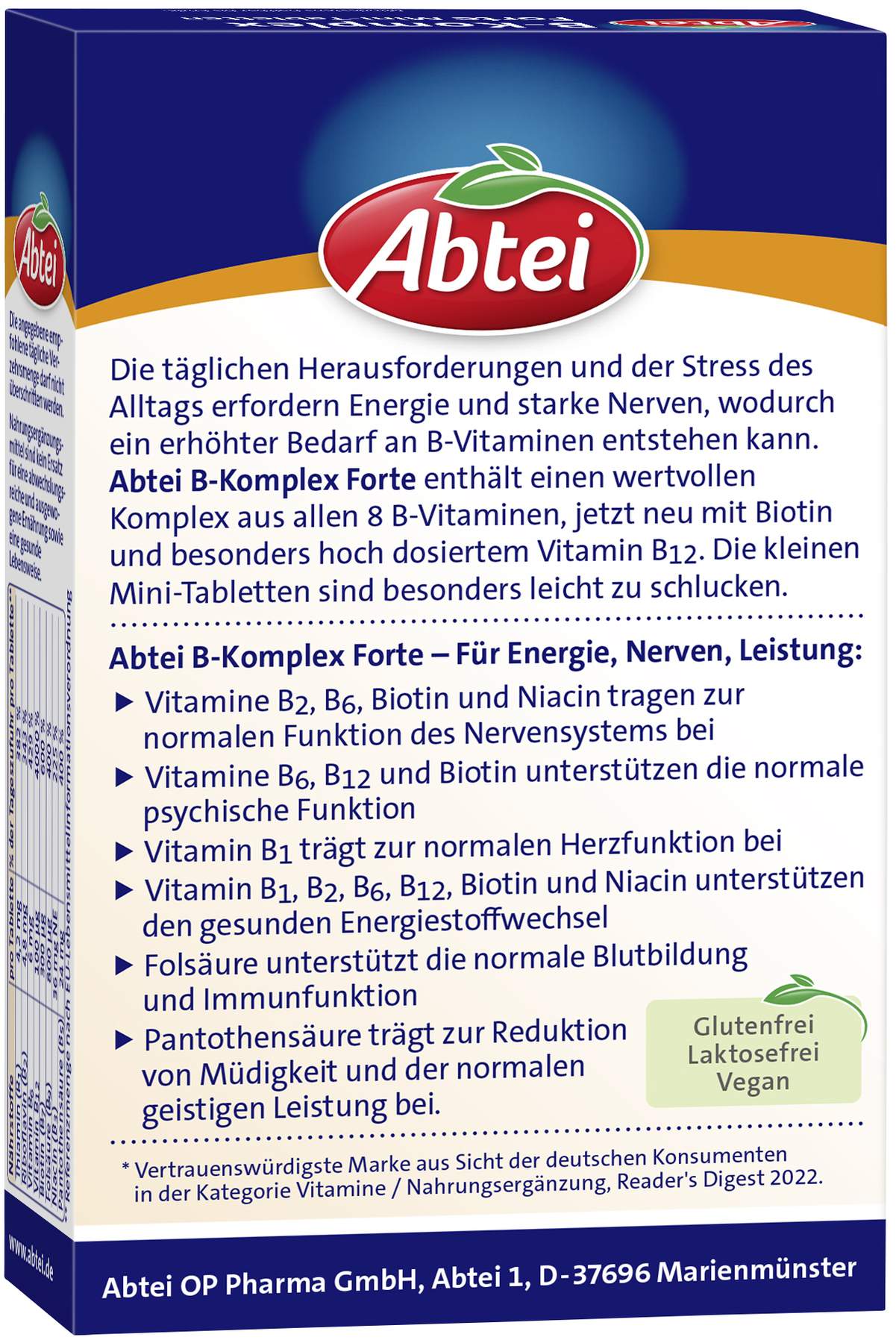 Abtei Vitamin B Komplex forte 50 Tabletten
