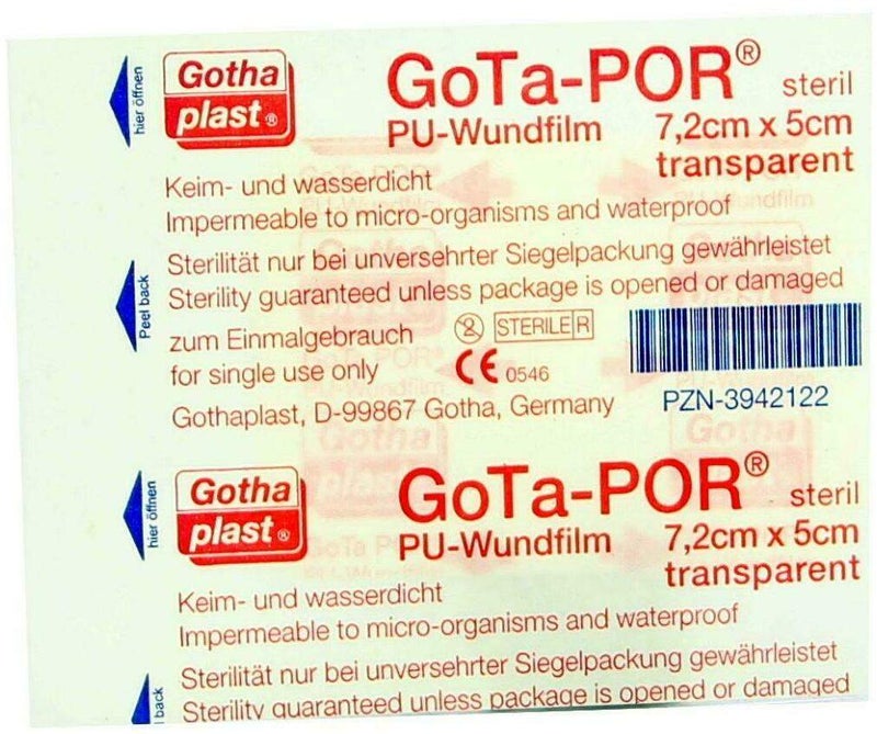 Gota Por Pu Wundfilm 7,2x5cm Steril 1 Pflaster