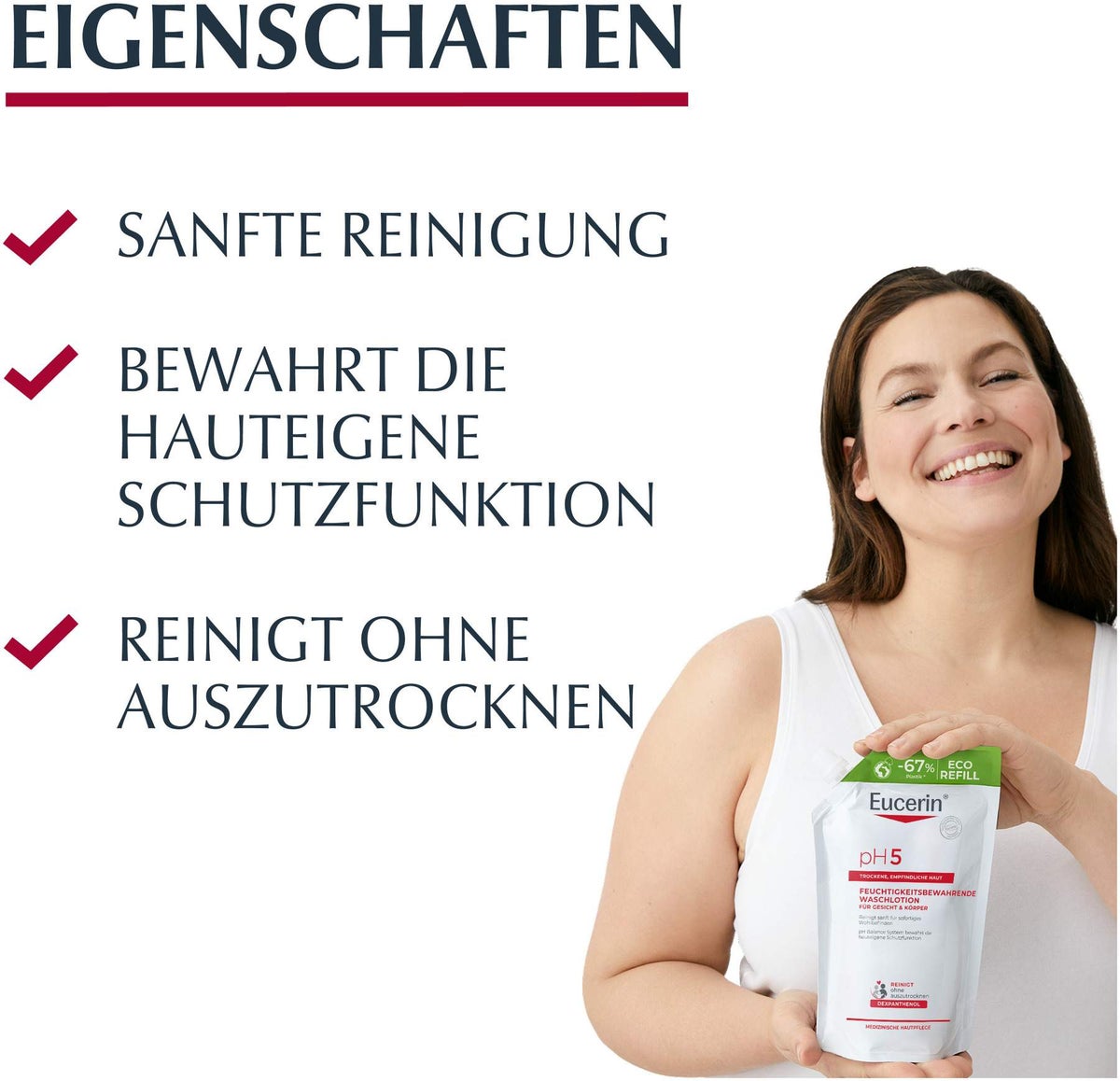 Eucerin pH5 Waschlotion empfindliche Haut Nachfüllbeutel 400 ml