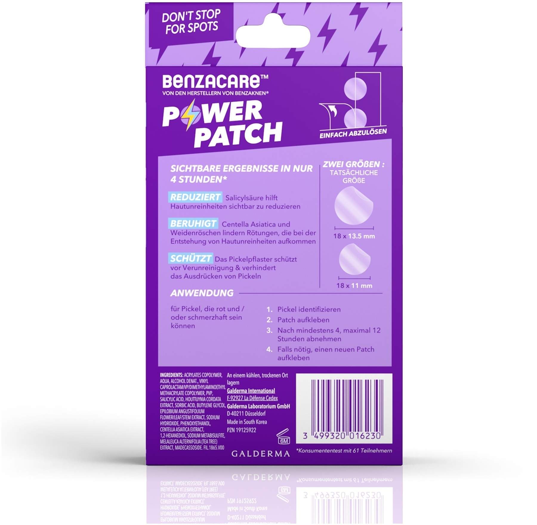 Benzacare Power Patch gegen Pickel 36 Pflaster