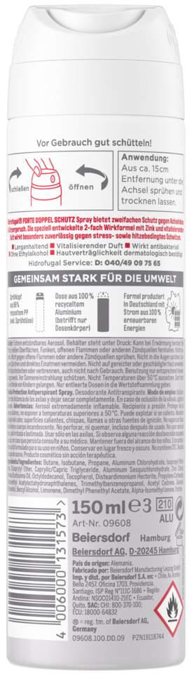 Hidrofugal Forte Doppel Schutz Spray 150 ml